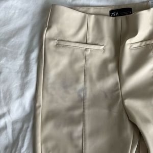 ZARA ~~ faux leather leggings
